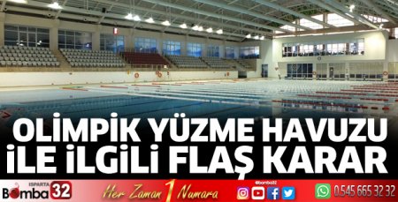 Olimpik yüzme havuzu ile ilgili yeni karar 