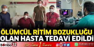 Ölümcül ritim bozukluğu olan hasta tedavi edildi