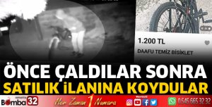 Önce çaldılar sonra satılık ilanına koydular