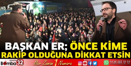Önce kime rakip olduğuna dikkat etsin
