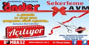 ÖNDER ŞEKERLEME AVM 4. ŞUBESİNİ AÇIYOR