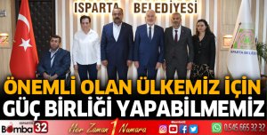 Önemli olan ülkemiz için güç birliği yapabilmemiz
