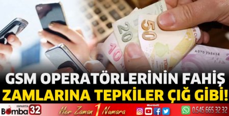 Operatörlerin fahiş zamlarına tepkiler çığ gibi!