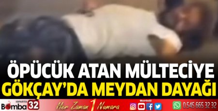 Öpücük atan mülteciye meydan dayağı