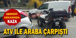 Orduevi arkasında kaza