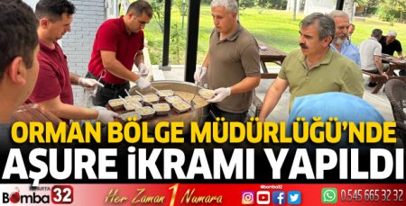 Orman Bölge Müdürlüğü'nde aşure ikramı