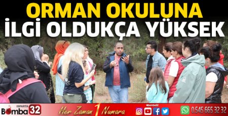 Orman okuluna ilgi oldukça yüksek