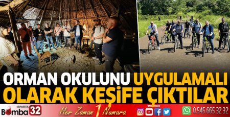 Orman okulunu ziyaret ettiler