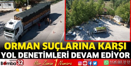 Orman suçlarına karşı yol denetimleri devam ediyor