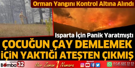 Orman yangını kontrol altına alındı 