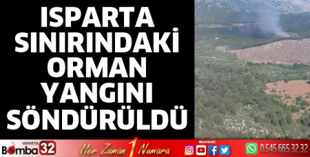 Orman yangınında 1 hektar alan kül oldu