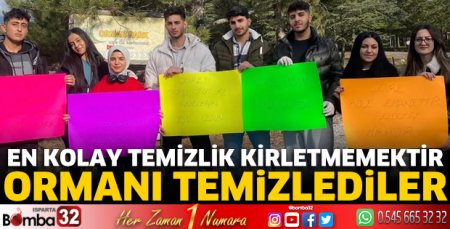 Ormanı temizlediler
