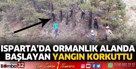 Ormanlık alanda başlayan yangın korkuttu