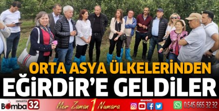 Orta Asya ülkelerinden Eğirdir'e geldiler