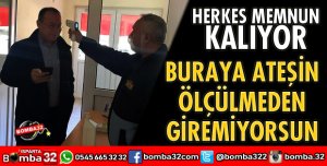 OSB’DE KORONAVİRÜS TEDBİRİ ZİYARETÇİLERİN ATEŞİ ÖLÇÜLÜYOR