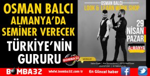 OSMAN BALCI ALMANYA'DA SEMİNER VERECEK
