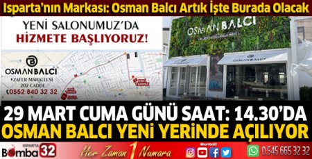 Osman Balcı yeni yerinde hizmete açılıyor