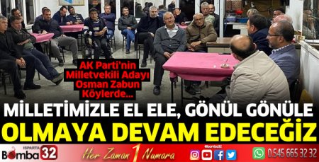 Osman Zabun, köyleri tek tek geziyor