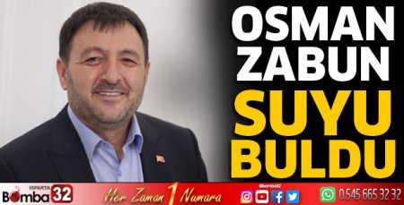 Osman Zabun suyu buldu