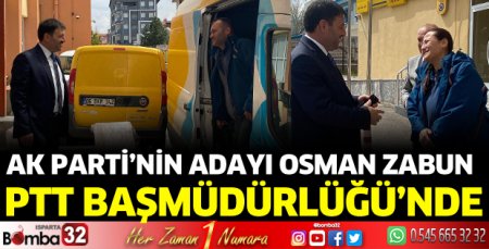 Osman Zabun'dan PTT başmüdürlüğüne ziyaret