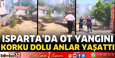 Ot yangını korkuttu