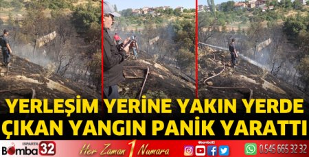Otluk alanda başlayan yangın kısa sürede büyüdü 