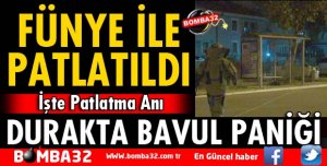 OTOBÜS DURAĞINDA ŞÜPHELİ BAVUL PANİĞİ