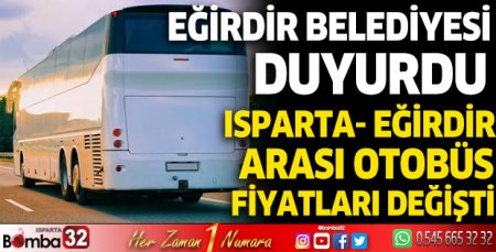Otobüs fiyatları değişti