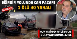 OTOBÜS İLE OTOMOBİL KAFA KAFAYA ÇARPIŞTI