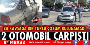 OTOGAR ÇIKIŞINDAKİ KAVŞAKTA YİNE KAZA