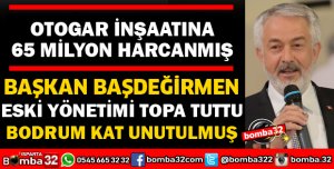 OTOGARIN İNŞAATINA 68 MİLYON TL HARCANMIŞ