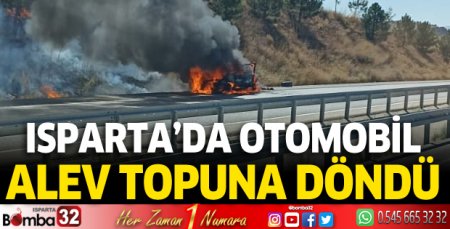 Otomobil alev topuna döndü