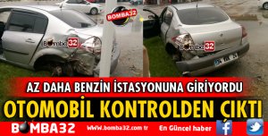 OTOMOBİL AZ DAHA BENZİN İSTASYONUNA GİRİYORDU