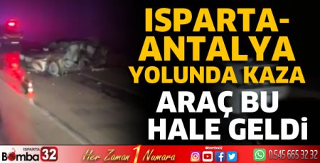 Otomobil bariyere çarptı