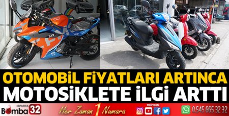 Otomobil fiyatları artınca motosiklete ilgi arttı