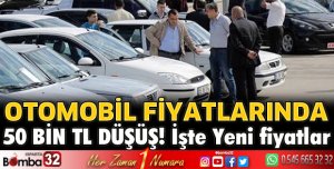 Otomobil fiyatlarında 50 bin TL düşüş