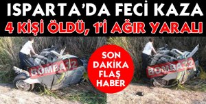 OTOMOBİL KANALA UÇTU