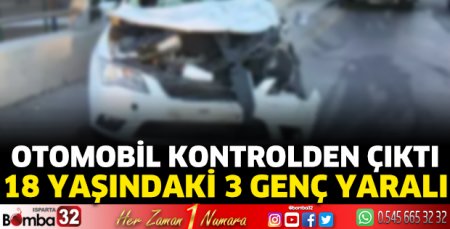 Otomobil kontrolden çıktı