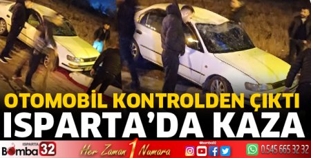 Otomobil kontrolden çıktı