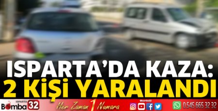 Otomobil refüje çıktı 2 kişi yaralandı