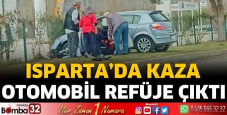 Otomobil refüje çıktı
