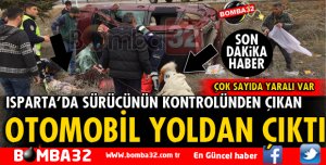 OTOMOBİL ŞARAMPOLE YUVARLANDI