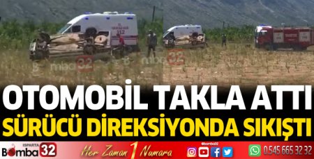Otomobil takla attı