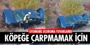 OTOMOBİL UÇURUMA YUVARLANDI!