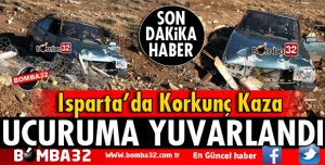 OTOMOBİL UÇURUMA YUVARLANDI