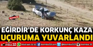 OTOMOBİL UÇURUMA YUVARLANDI