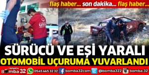 OTOMOBİL UÇURUMA YUVARLANDI