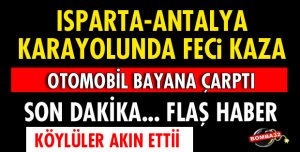 OTOMOBİL YAYAYA ÇARPTI!