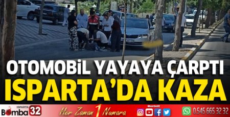 Otomobil yayaya çarptı