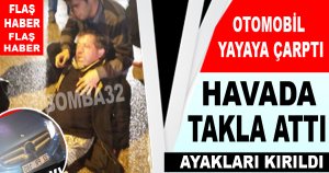 OTOMOBİL YAYAYA ÇARPTI